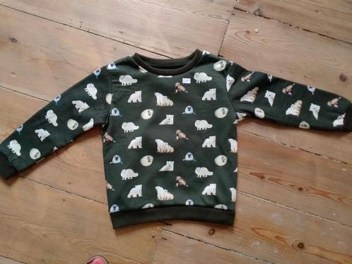 Donkergroene trui pooldieren, Lemon & Berett, maat 116-122, Kinderen en Baby's, Kinderkleding | Maat 116, Gebruikt, Meisje, Trui of Vest