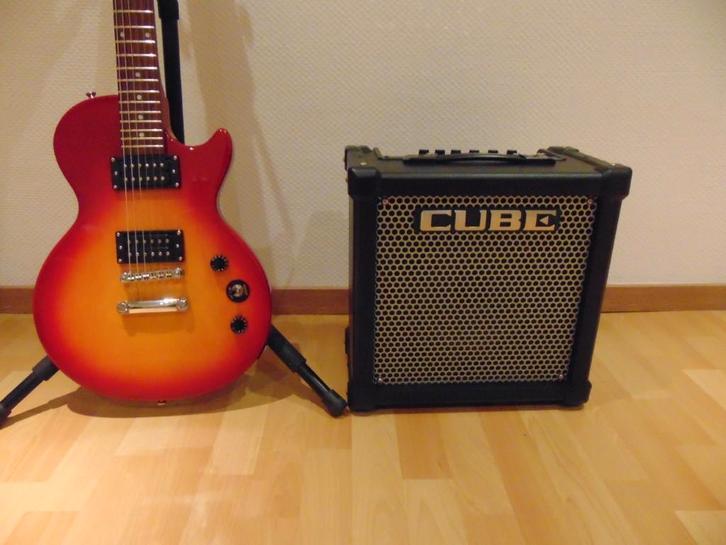 Gitaar Epiphone Les Paul + Versterker Roland cube 20 GX, Musique & Instruments, Instruments à corde | Autre, Neuf, Autres types