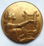 medaille verguld CONTAUX muziek, Postzegels en Munten, Ophalen of Verzenden, Overige materialen