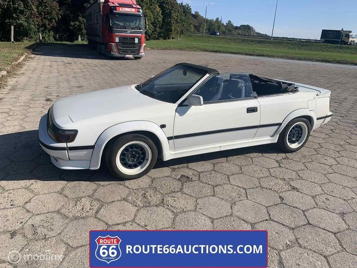 Toyota Celica Schwan Cabriolet | 1986 | Route 66 Auctions, Auto's, Oldtimers, Bedrijf, Te koop, Toyota, Benzine, Overige carrosserie