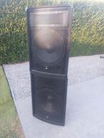 2 x Monacor 15 inch luidsprekers passief, Ophalen of Verzenden, Zo goed als nieuw, 120 watt of meer