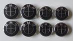 Set van 4 BMW 56/60/68 mm wieldoppen Volledig zwarte logo's, Ophalen of Verzenden