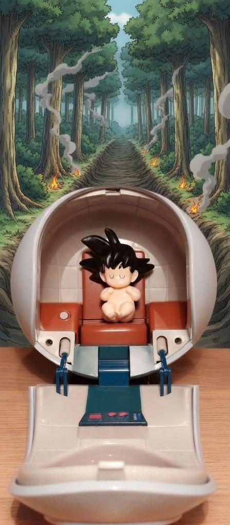 Goku space pod, Verzamelen, Poppetjes en Figuurtjes, Zo goed als nieuw, Ophalen of Verzenden