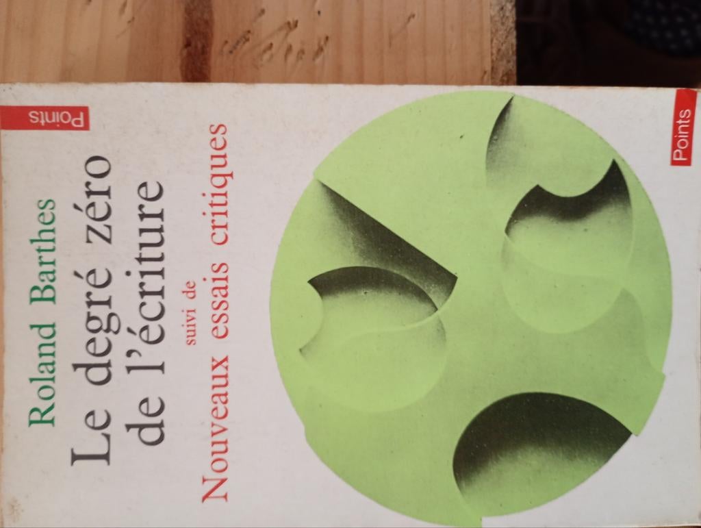 Barthes. Le degré zéro de l' ecriture, Enlèvement