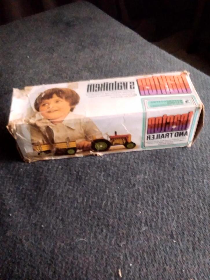 Traktor aanhanger blik speelgoed, Antiek en Kunst, Antiek | Speelgoed, Ophalen