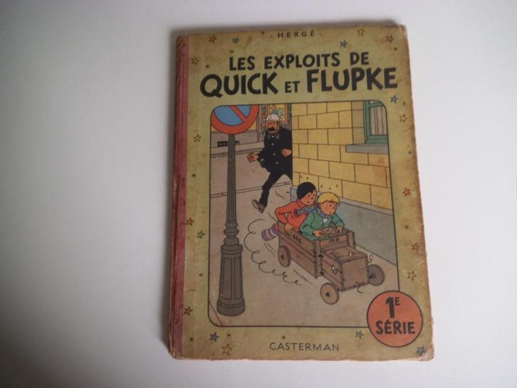 Les exploits de Quick et Flupke 1 1949, Boeken, Stripverhalen, Gelezen, Eén stripboek, Ophalen of Verzenden