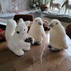 3x Winter Kerst Figuren (eekhoorn en 2pinguïns), Enlèvement