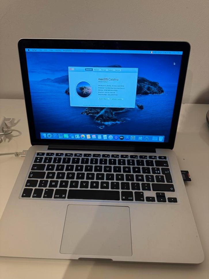 Macbook Pro Retina 13 eind 2013, Computers en Software, Apple Macbooks, MacBook, 13 inch, 2 tot 3 Ghz, 128 GB of minder, 8 GB