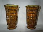 Art Déco: belle paire de vases ambres!, Antiquités & Art, Enlèvement ou Envoi