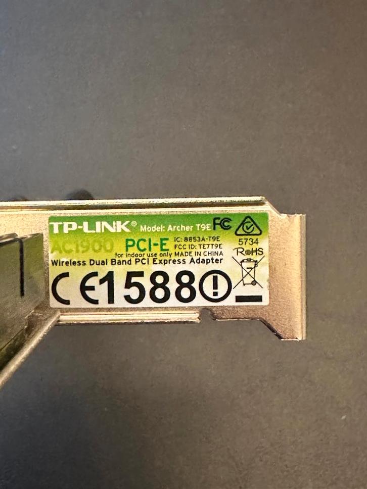 TP-Link Archer T9E – PCIe WiFi-adapter, Computers en Software, Routers en Modems, Zo goed als nieuw, Router, Ophalen of Verzenden