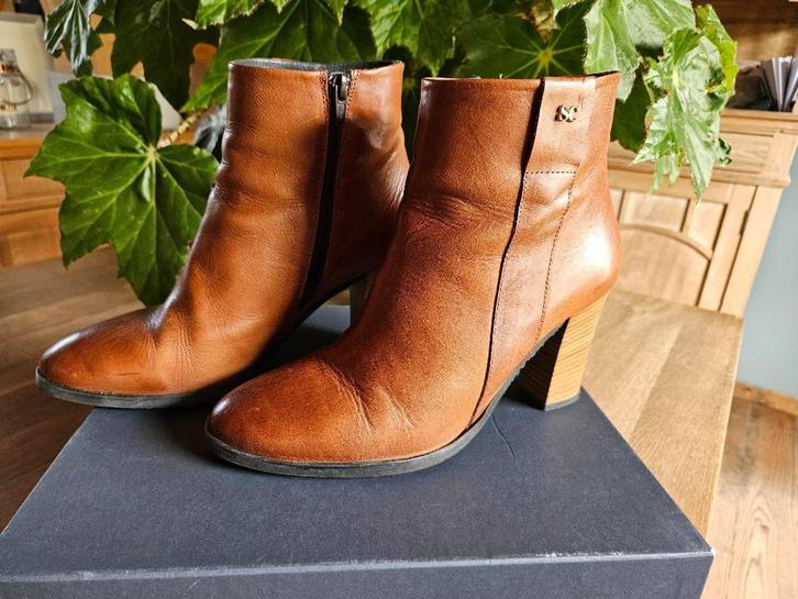 bruine enkellaarzen Scapa (39) zo goed als nieuw, Kleding | Dames, Schoenen, Zo goed als nieuw, Lage of Enkellaarzen, Bruin, Ophalen of Verzenden