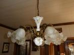 franse porceleine kroonluster - 5 lampen., Antiek en Kunst, Ophalen