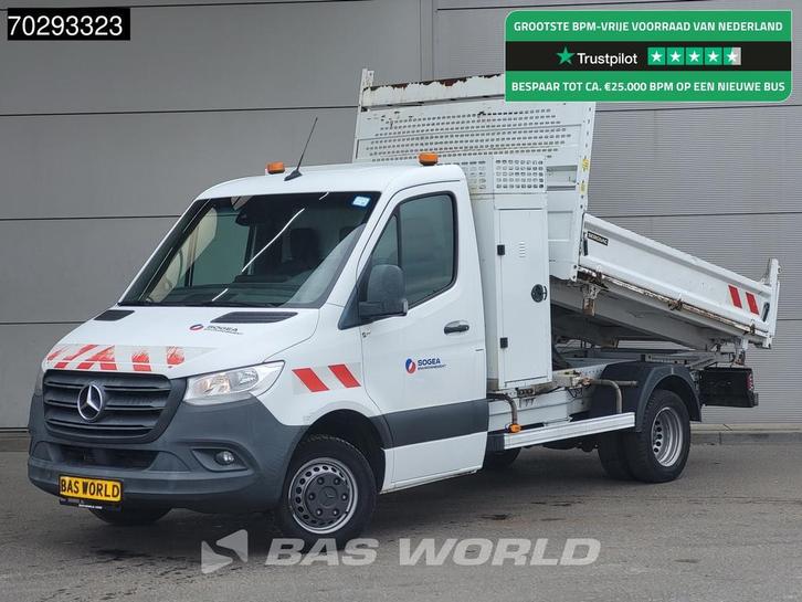 Mercedes Sprinter 514 CDI 3 zijdige Kipper 3.5t trekhaak MBU, Auto's, Bestelwagens en Lichte vracht, Bedrijf, Te koop, Achteruitrijcamera
