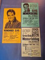 3x oude affiche memorial Elvis Presley 1980 / 81, Verzamelen, Ophalen of Verzenden, Zo goed als nieuw
