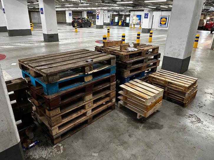 Paletten, GRATIS af te halen in Antwerpen., Tuin en Terras, Brandhout, Ophalen