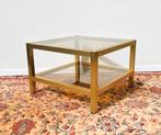 Table basse carrée 80s * Vintage * Bijzettafel * Side table, Maison & Meubles, Utilisé, Enlèvement ou Envoi