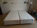 Boxsprings 180x200 cm, Huis en Inrichting, Ophalen, Gebruikt, Wit, Tweepersoons