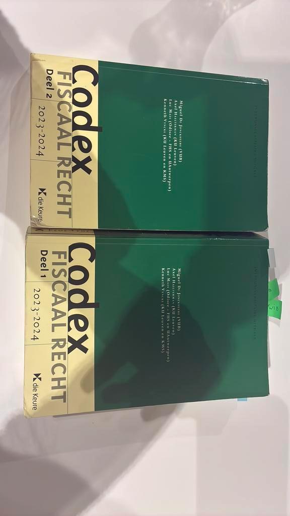 Codex fiscaal recht (deel 1 & deel 2) 2023-2024, Boeken, Wetenschap, Ophalen