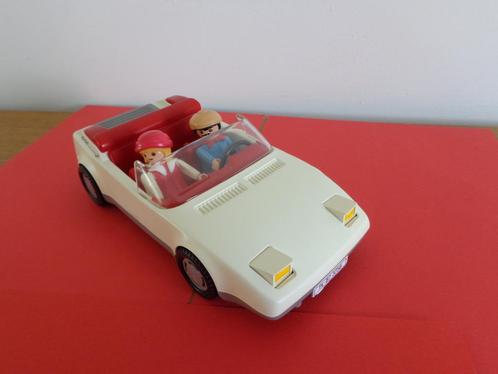 Playmobil vintage - voiture cabriolet Corvette 3758 GEOBRA, Kinderen en Baby's, Speelgoed | Playmobil, Zo goed als nieuw, Complete set