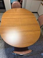 Uittrekbare keukentafel met 6 stoelen, Huis en Inrichting, Ophalen, Zo goed als nieuw, Vijf personen of meer, Ovaal
