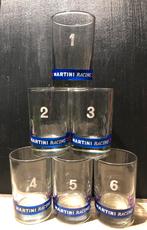 Série Vintage verres MARTINI racing, Verres et Verres à shot, Comme neuf, Enlèvement ou Envoi