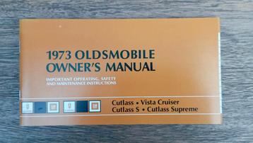 Manuel d'utilisation de l'Oldsmobile 1973 Cutlass, Vista Cru, Enlèvement ou Envoi