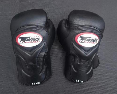 Twins Special - bokshandschoenen ^ BGVL6- Zwart/Bruin 1 14oz, Sports & Fitness, Boxe, Comme neuf, Gants de boxe, Gants de boxe