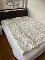 Mooi bruin houten bed met lattoflex 160 cm, Ophalen of Verzenden, Zo goed als nieuw, Bruin, 160 cm