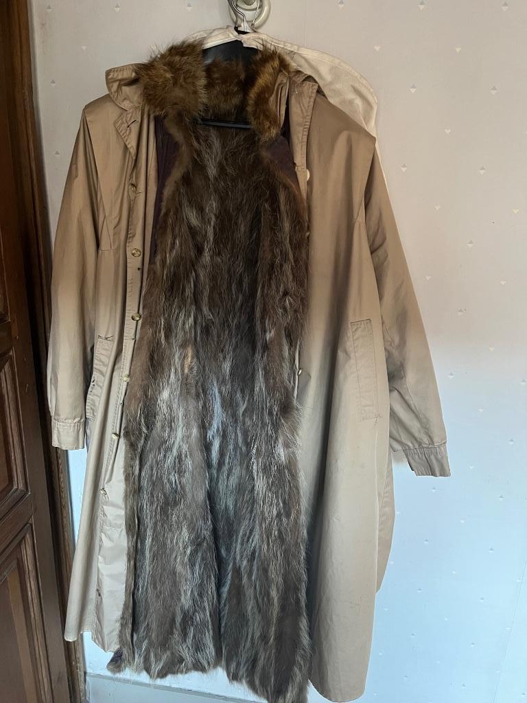 Manteau de fourrure animale: pelisse et imperméable, Vêtements | Femmes, Enlèvement ou Envoi, Porté, Taille 42/44 (L), Beige