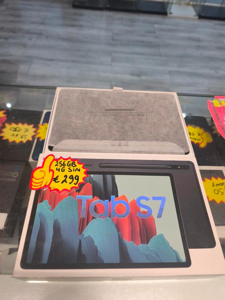 Samsung Tab S7 256gb 4G Sim met 12 maanden garantie!, Computers en Software, Android Tablets, Ophalen of Verzenden