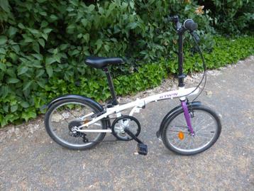 vouwfiets plooifiets b-twin met versnellingen in goede staat, Ophalen, Gebruikt, Totaal opvouwbaar, Versnellingen
