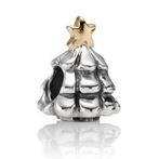 Pandora boom met gouden ster op, 1 bracelet à breloques, Enlèvement ou Envoi, Argent, Pandora