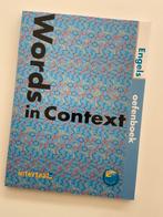 Words in context oefenboek, Livres, Livres d'étude & Cours, Comme neuf, Enlèvement ou Envoi
