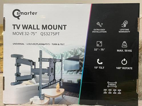 Support TV mural montage en angle ou mur plat - rotatif inclinable