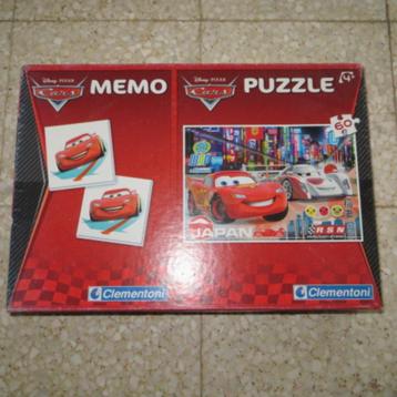Clementoni: Puzzel en memospel 60 Memo Cars 2 beschikbaar voor biedingen