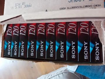 cassettes VHS, neuves, 10 pièces, Sony, 120 min, CD & DVD, Enlèvement ou Envoi, Comme neuf