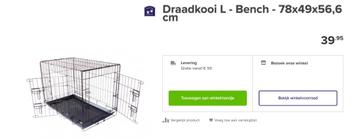 Bench draadkooi hond beschikbaar voor biedingen