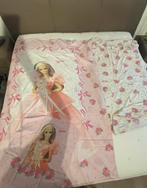 Barbie set overtrek/hoeslaken/kussensloop 1 p bed, Kinderen en Baby's, Ophalen of Verzenden, Zo goed als nieuw
