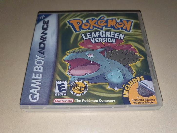 Pokemon LeafGreen Game Boy Advance GBA Game Case, Games en Spelcomputers, Games | Nintendo Game Boy, Zo goed als nieuw, Verzenden