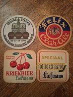 4x oude bierviltjes brouwerijen Oudenaarde, Verzamelen, Biermerken, Ophalen of Verzenden