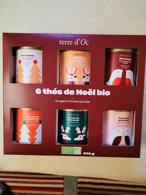 Set van 6 biologische kersttheeën van Terre d'Oc, Diversen, Levensmiddelen, Ophalen