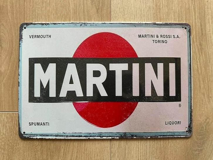 Reclamebord Martini 20x30, Verzamelen, Merken en Reclamevoorwerpen, Zo goed als nieuw, Reclamebord, Verzenden