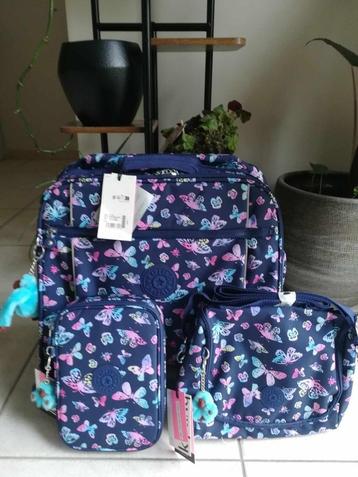 Cartable + plumier + sac lunch Kipling NEUF beschikbaar voor biedingen