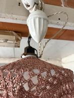 Porseleinen hanglamp met gewicht en katrol, Ophalen, Zo goed als nieuw