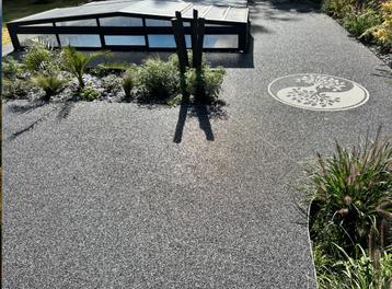 terrasse extérieure résine " tapis de pierre" beschikbaar voor biedingen