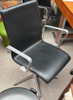 Fritz Hansen zwarte leren fauteuil Oxford Arne Jacobsen, Huis en Inrichting, Ophalen, Gebruikt, Zwart, Leer