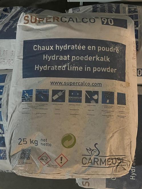 Sac de 25kg de chaux hydratée en poudre SUPERCALCO 90, Doe-het-zelf en Bouw, Overige Doe-Het-Zelf en Bouw, Nieuw, Ophalen