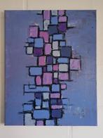 Constructie - abstract schilderij - 40x50cm, Antiek en Kunst, Ophalen