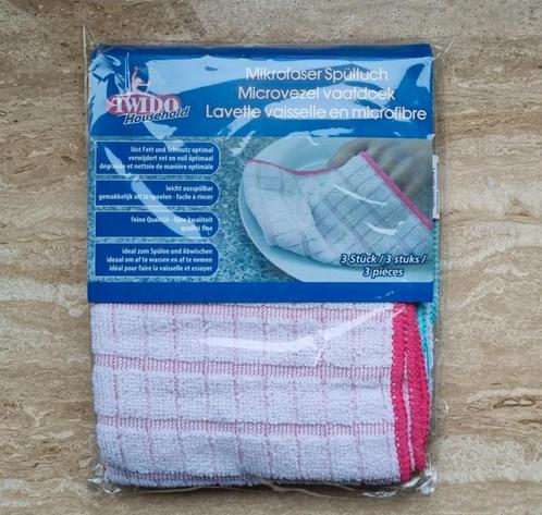 Torchon à vaisselle domestique en microfibre Twido 3 pièces, Maison & Meubles, Cuisine | Linge de cuisine, Neuf, Torchon ou Serviette