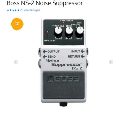 Boss NS-2 noise suppressor, Musique & Instruments, Effets, Comme neuf, Enlèvement